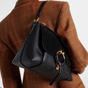 Chloe Black and Gold Crossbody Bag